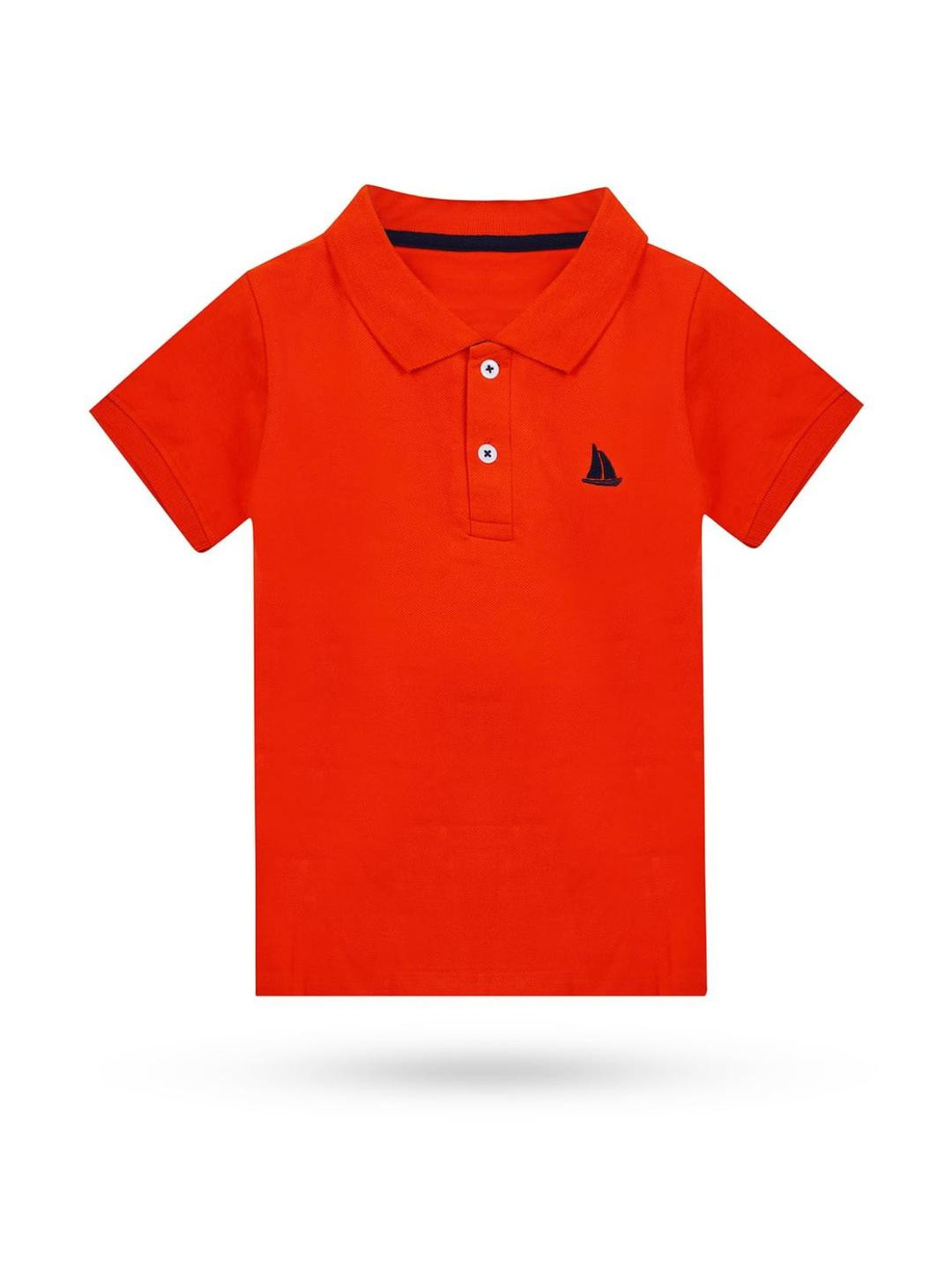 Dechado Boys Polo Collar Cotton T-shirt
