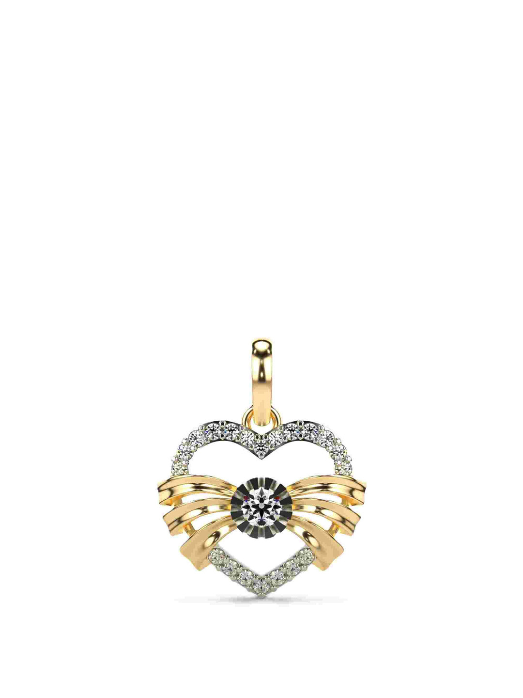 VALANOVA 18K Yellow Gold 0.31 Ct Lab Grown Diamond Pendant