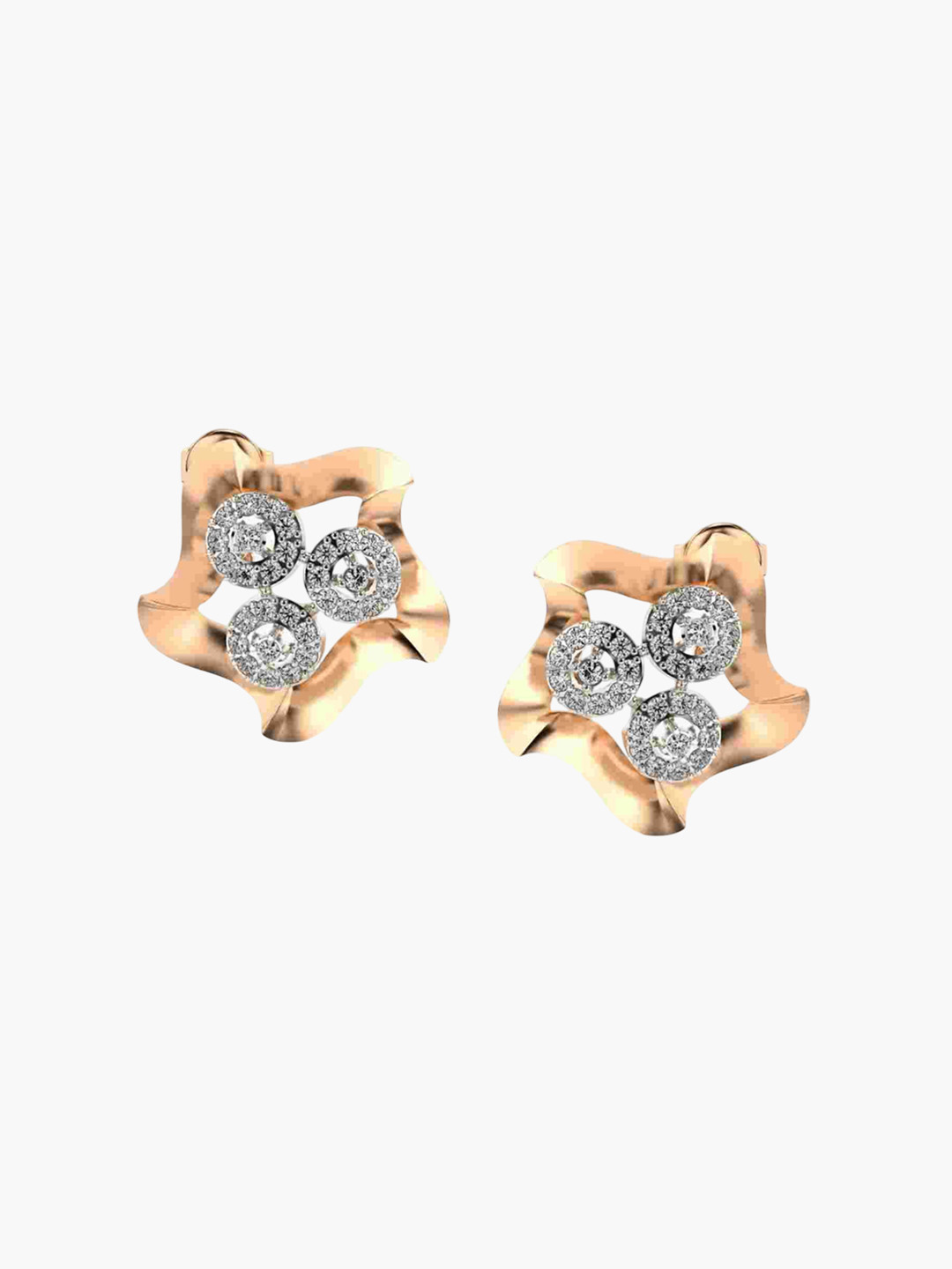 VALANOVA 14K Rose Gold 0.59 Ct Lab Grown Diamond Earring