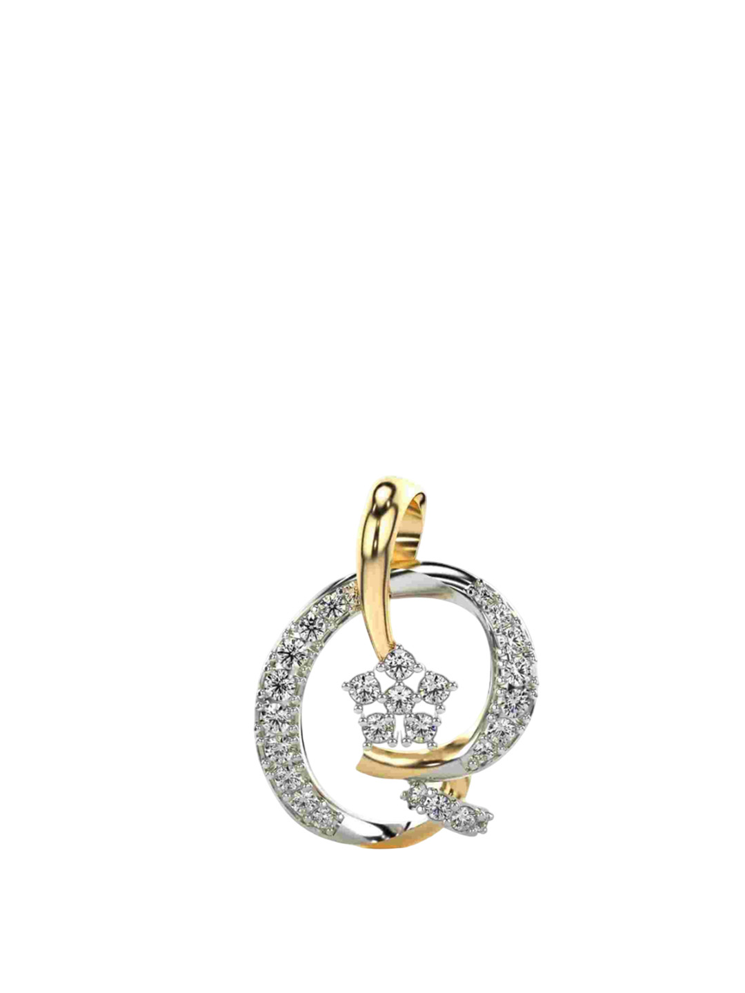 VALANOVA 18K Yellow Gold Plated 0.40Ct Lab Grown Diamond Pendant
