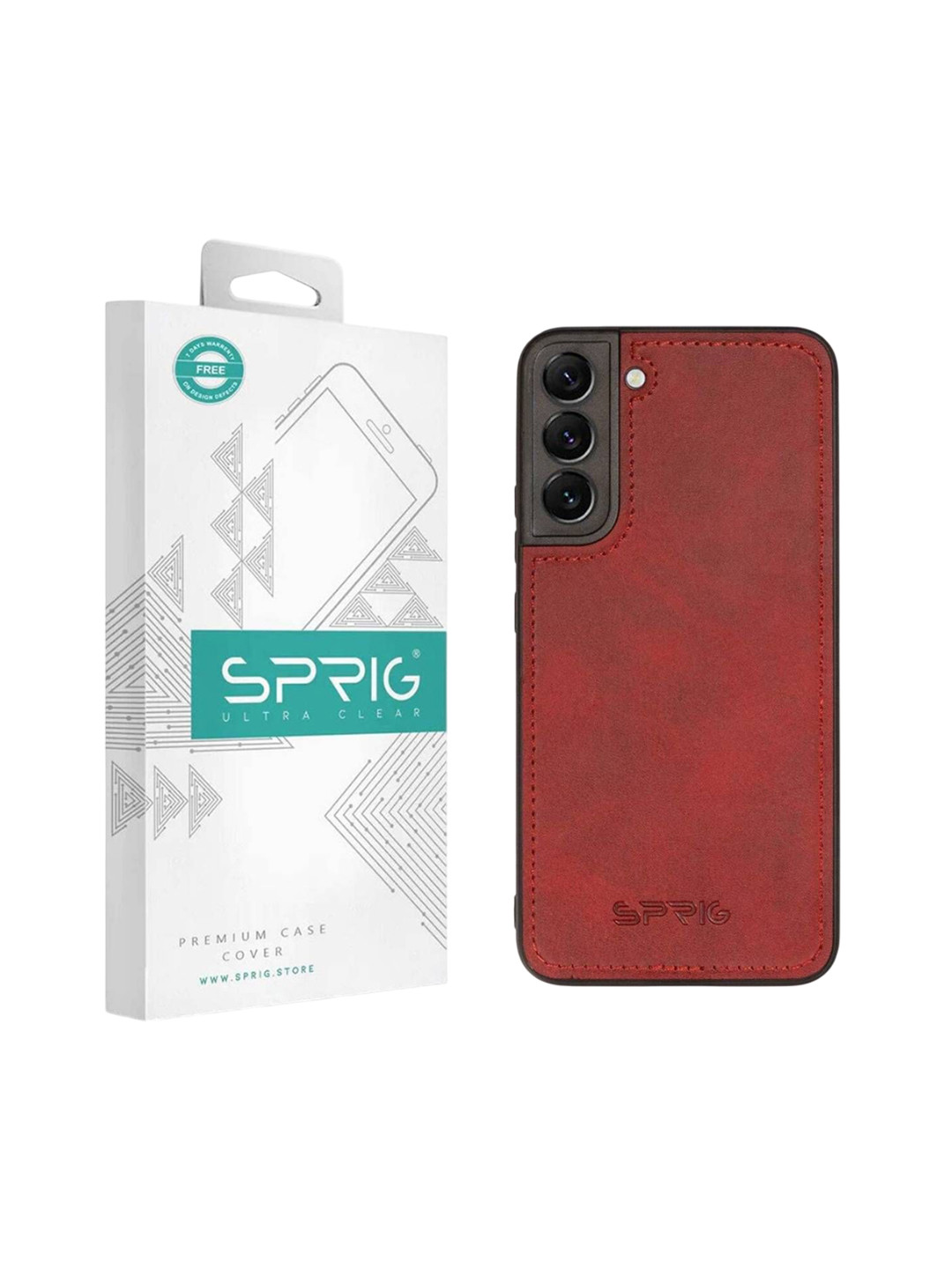 SPRIG Samsung Galaxy S22 Plus Matte PU Leather Back Cover