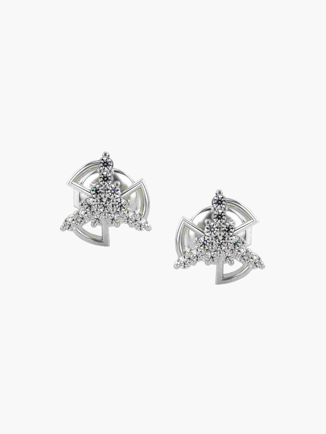 VALANOVA 14Kt White Gold 0.17 Carat Lab Grown Diamond Earrings