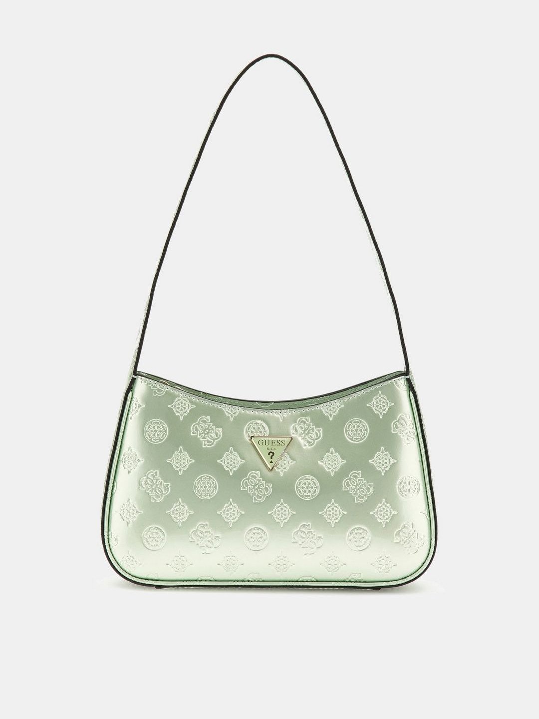 GUESS Women Arnela Textured Baguette Shoulder Bag