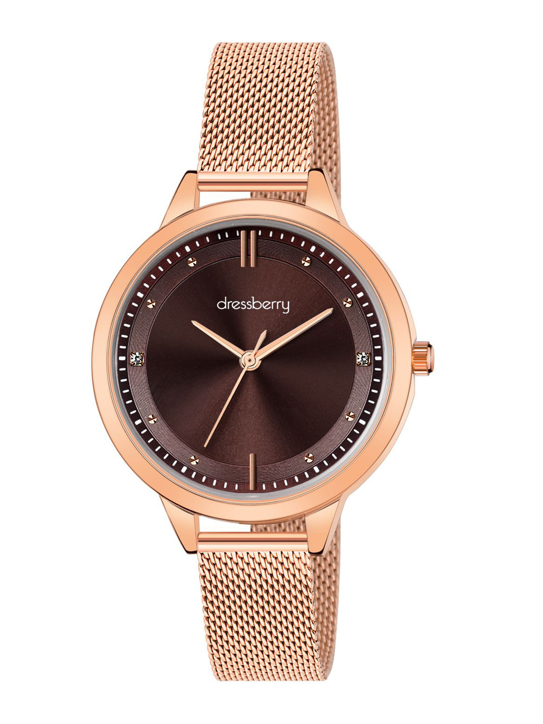 DressBerry Women Bracelet Style Analogue Watch HOBDB-501-RG