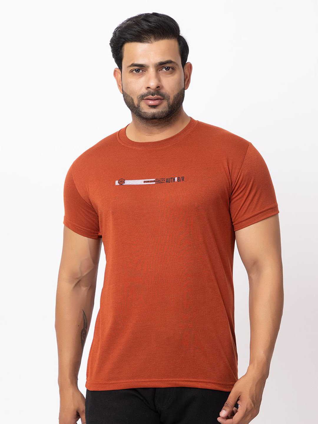 BUFFARO Round Neck Short Sleeves Cotton T-shirt