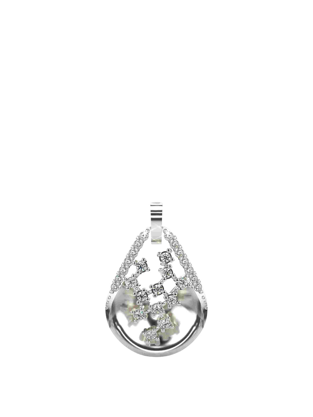 VALANOVA 14K White Gold 0.21 Ct Lab Grown Diamond Pendant