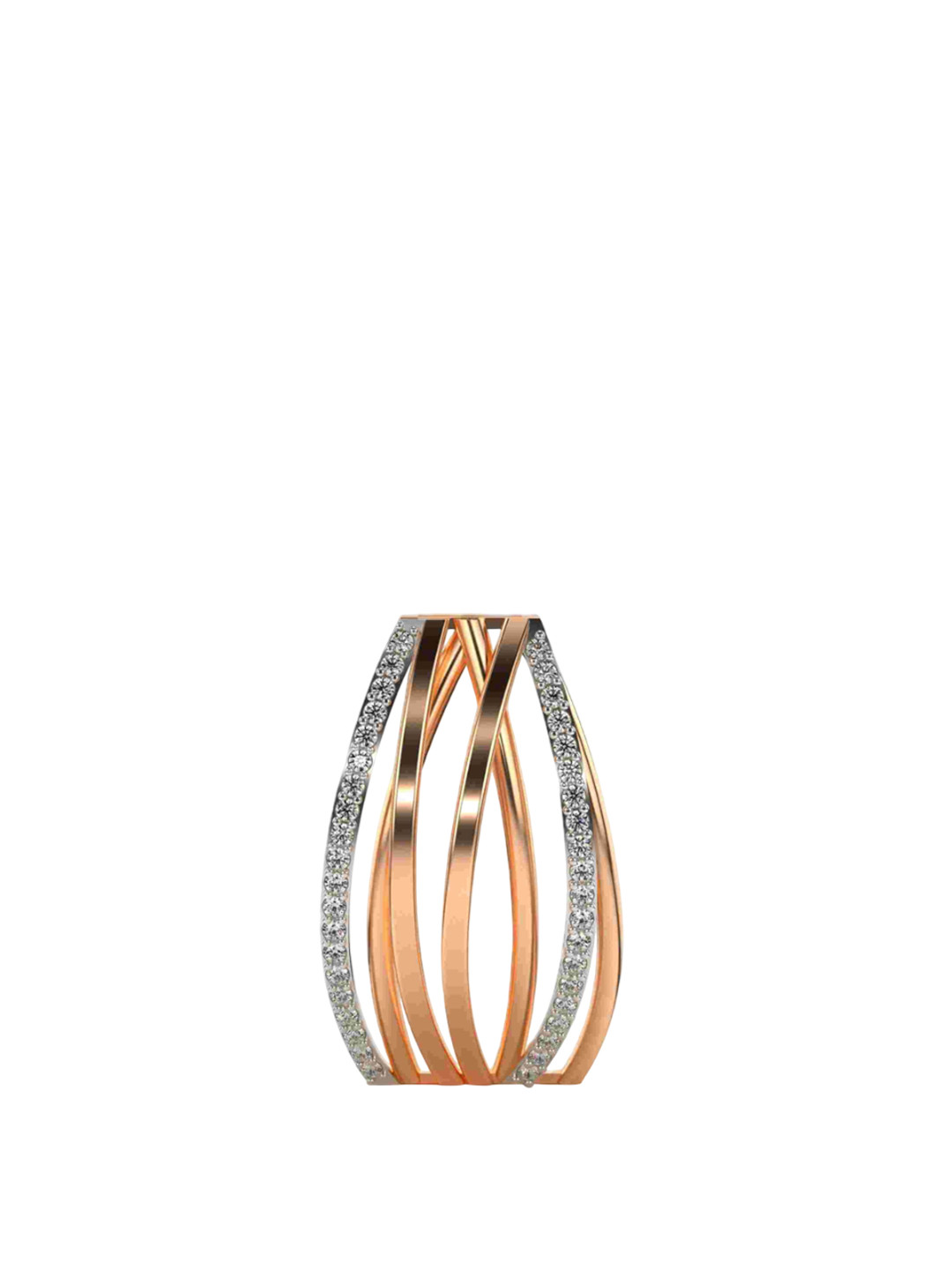 VALANOVA Women 14 Kt Rose Gold Lab Grown Pendant