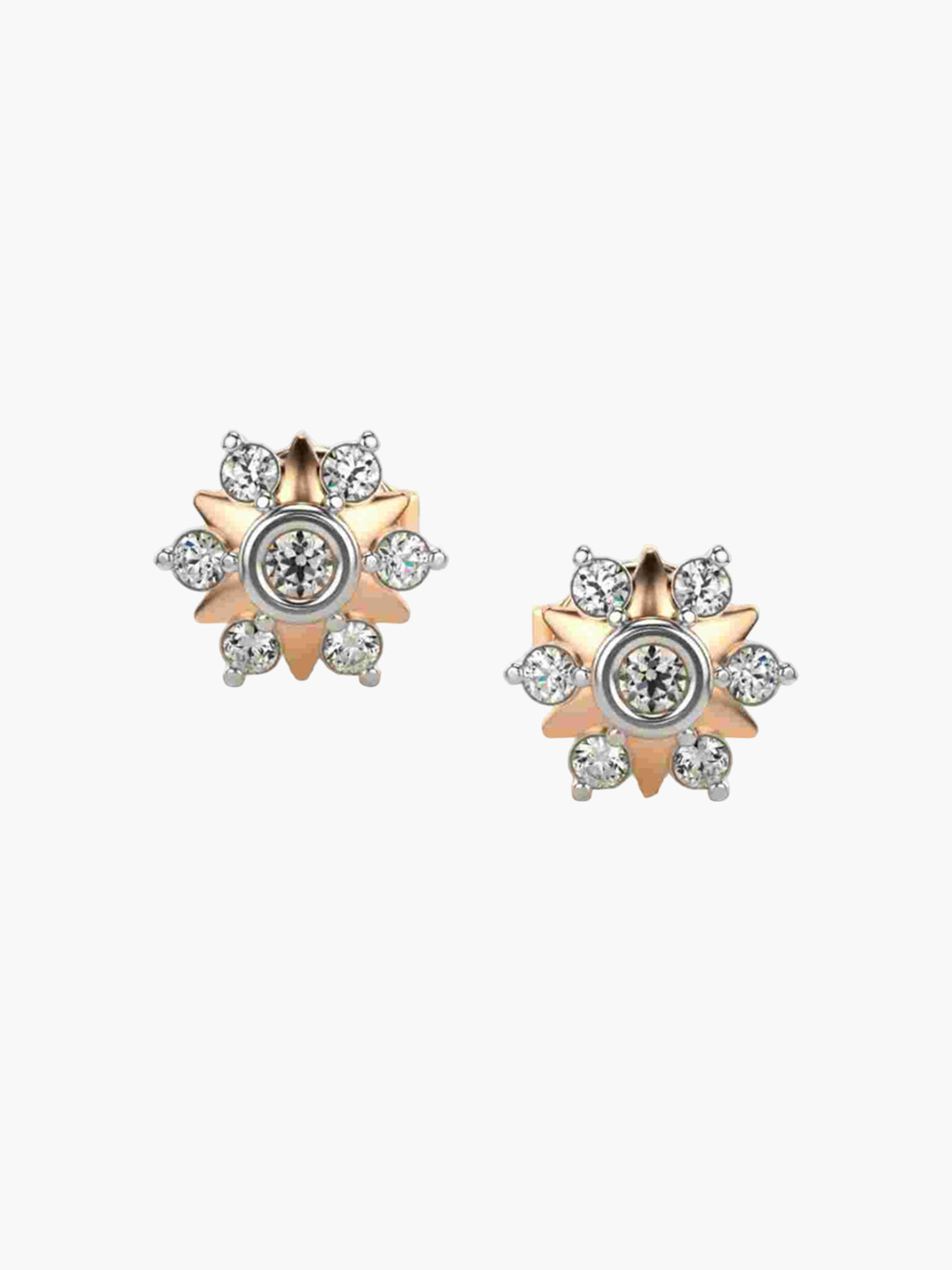 VALANOVA 14Kt Rose Gold 0.24 Carat Lab Grown Diamond Earrings