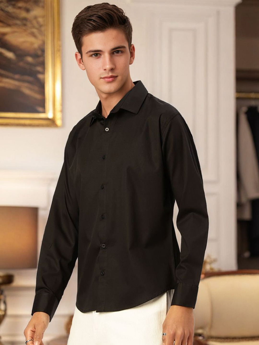 SZN Slim Collar Comfort Cotton Formal Shirt