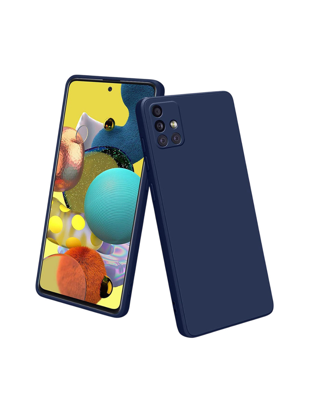 LIRAMARK Solid  Samsung Galaxy A51 Back Case Mobile Accessories