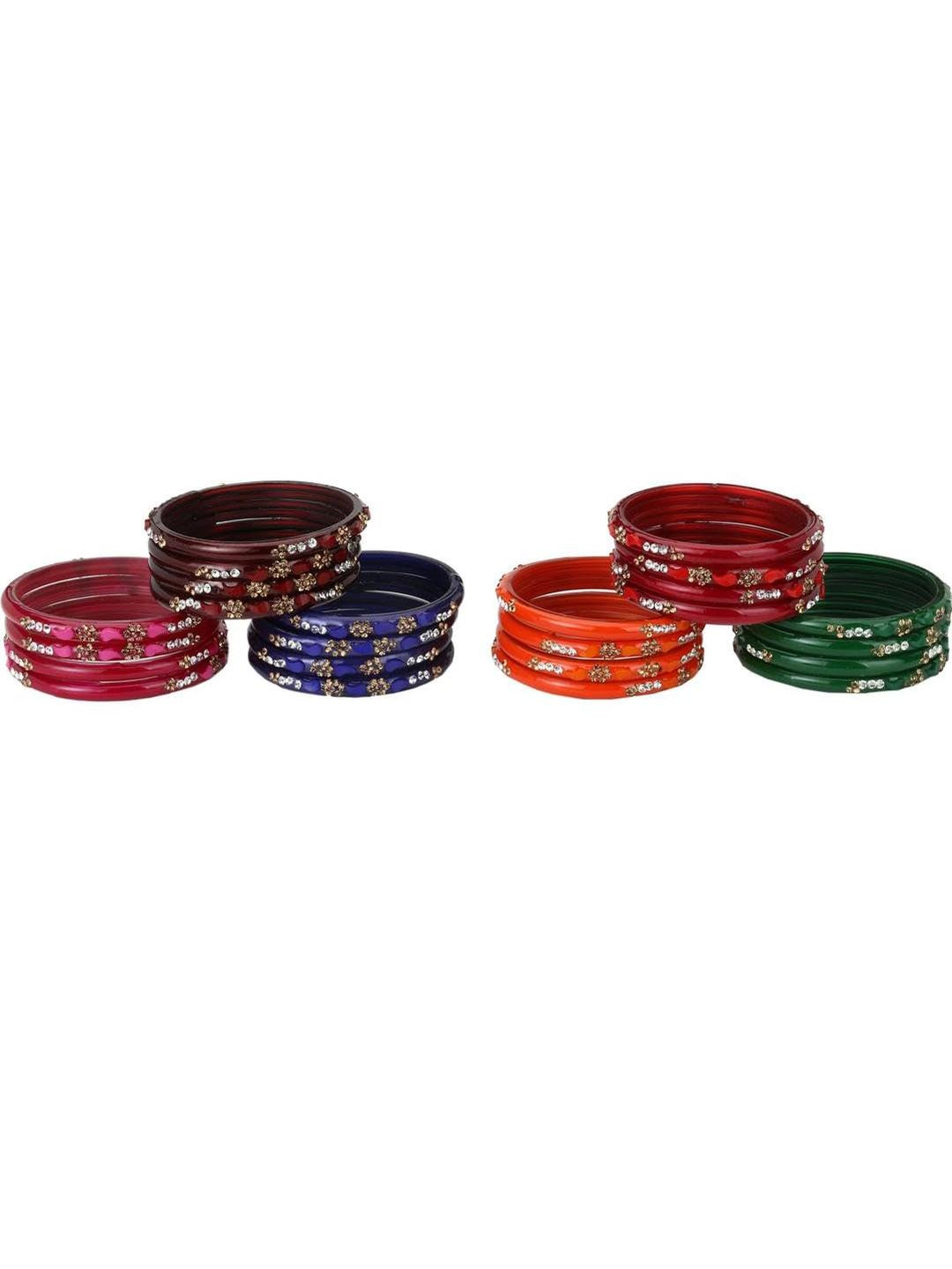 1ST TIME Multi Alloy Bangles - Pack Of 24