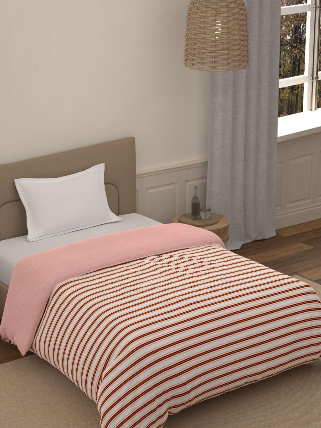 Portico Fusion 144 TC Cotton Red Single Size Comforter