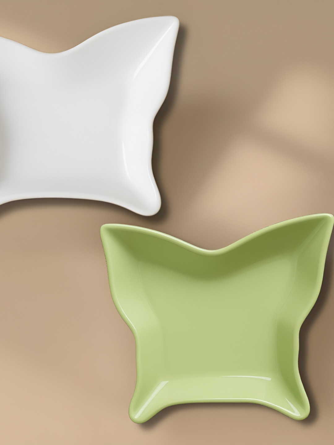 Baskety Grey Melange 2025 2 Pieces Plastic Easy to Clean Plates