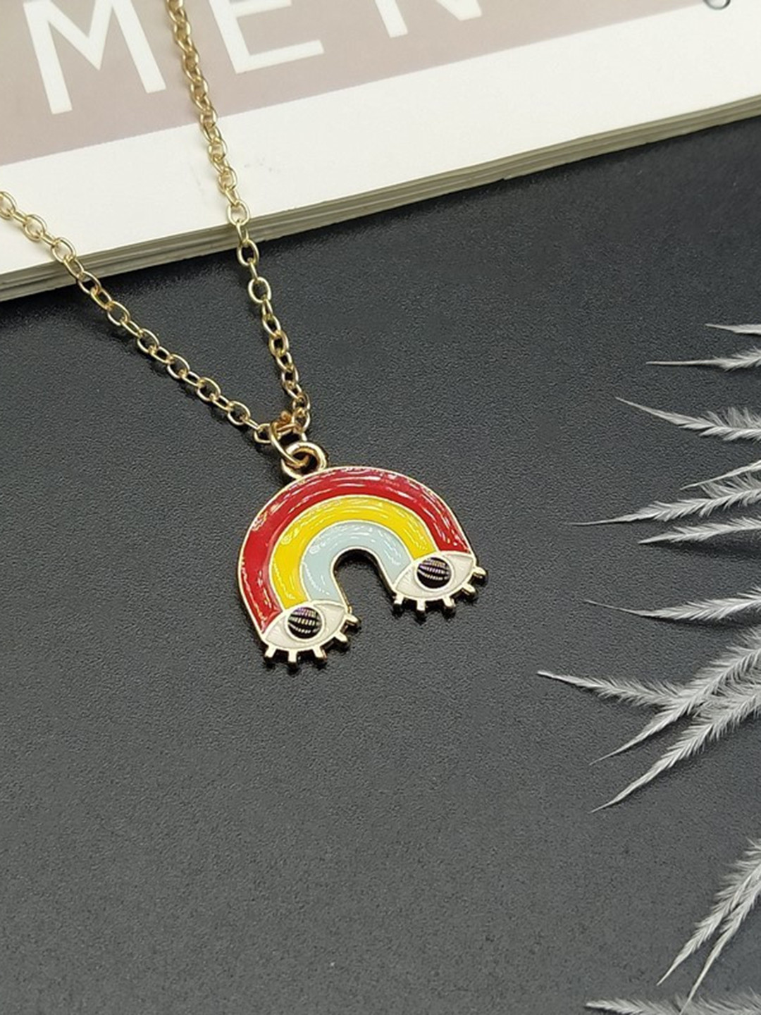 Arzonai Gold Metal Necklace