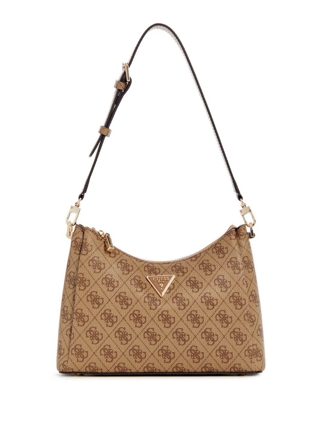 GUESS Women Meridian Typography Baguette Shoulder Bag