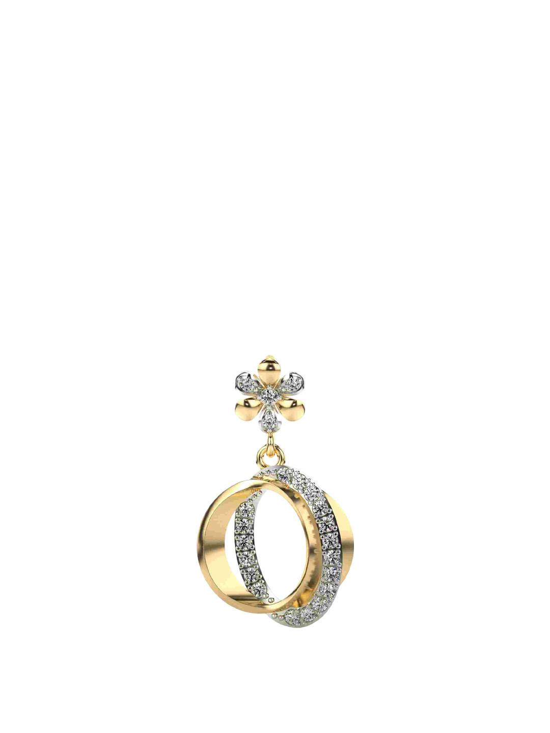 VALANOVA Women Hallmarked 18K Lab Grown Yellow Gold Pendant
