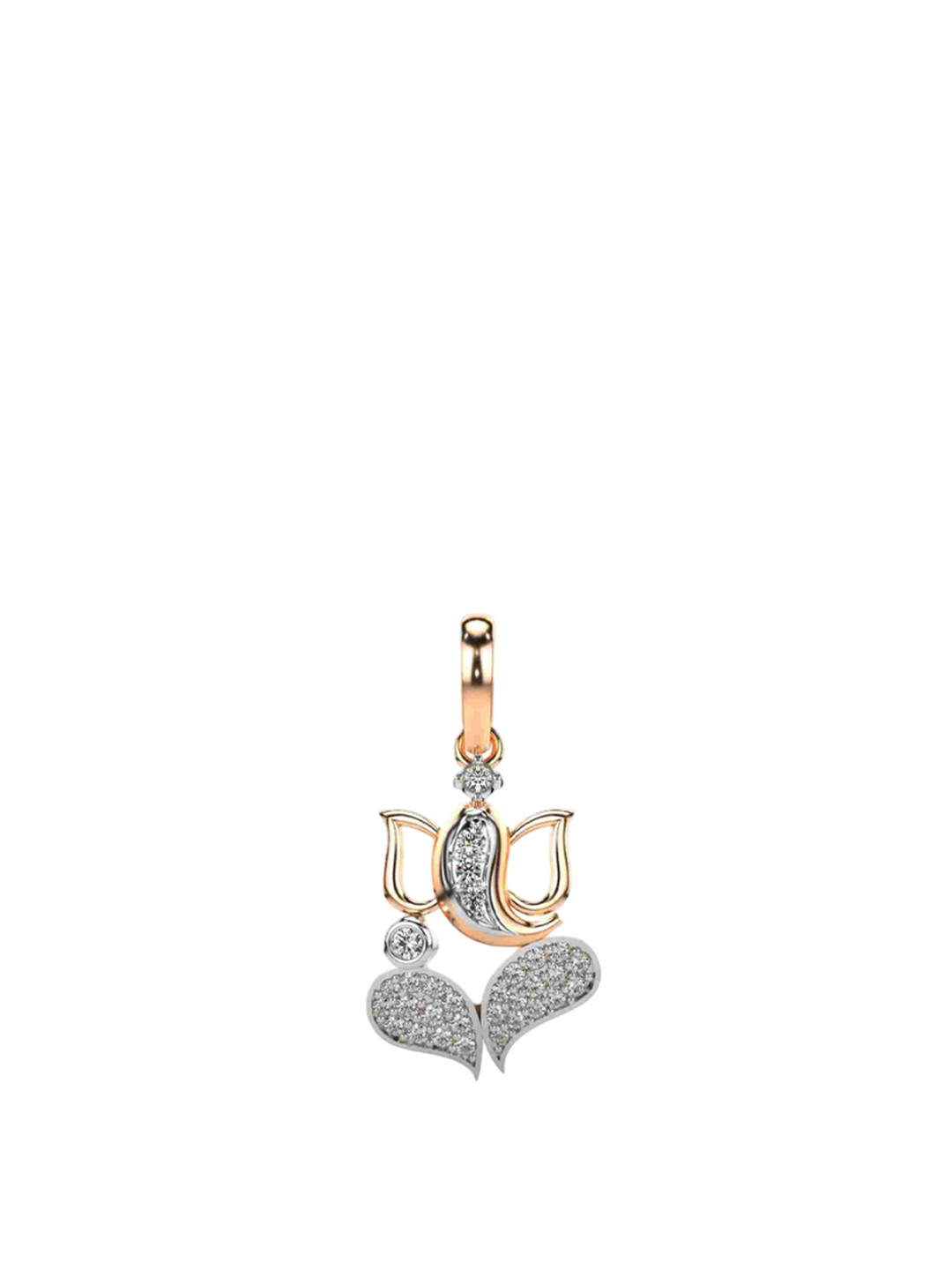 VALANOVA 18K Rose Gold Plated 0.22Ct Lab Grown Diamond Pendant
