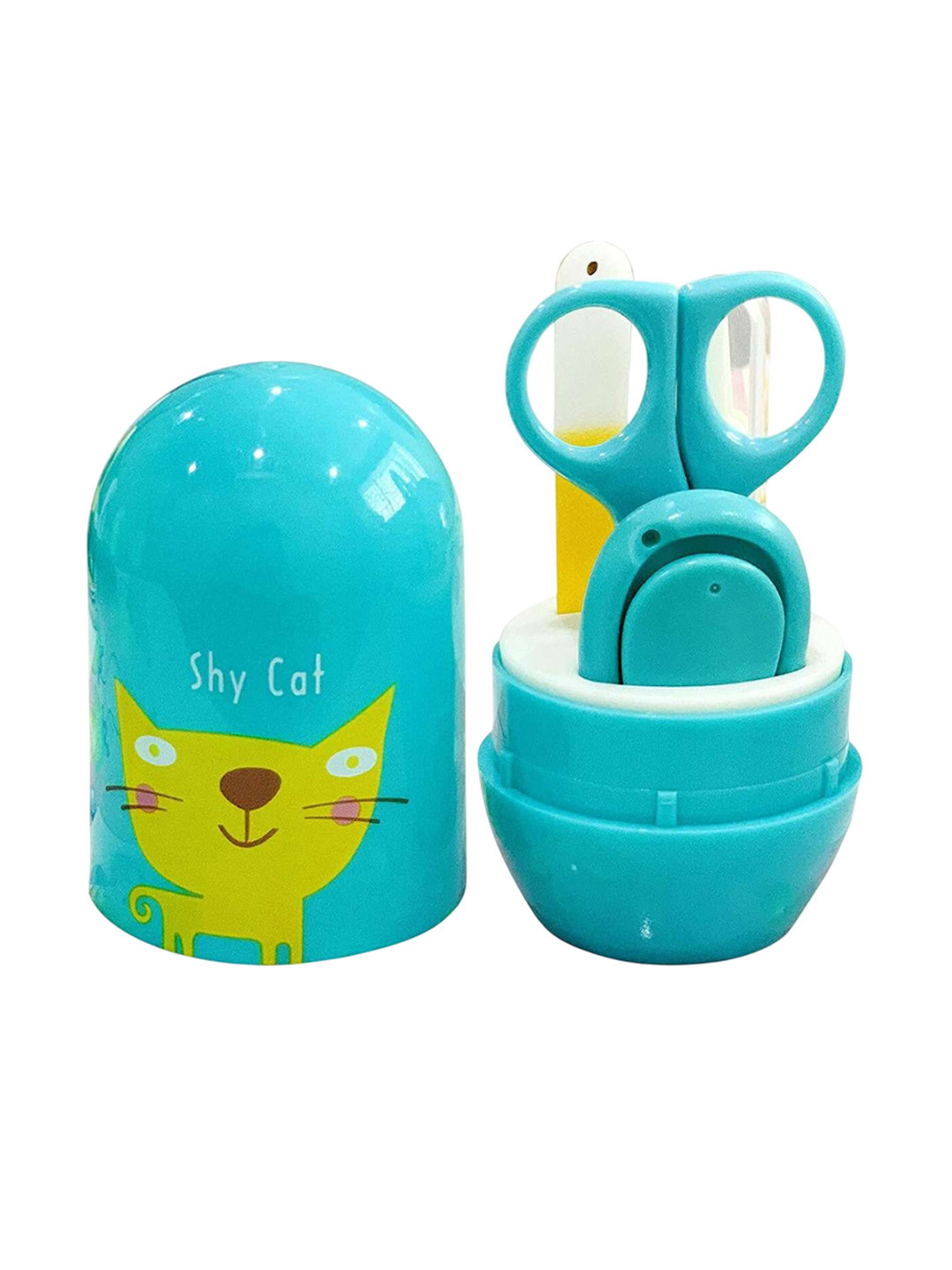 Joy Buzz Unisex Infants Stainless Steel 4 In 1 Egg Shape Baby Nail Clipper Kit