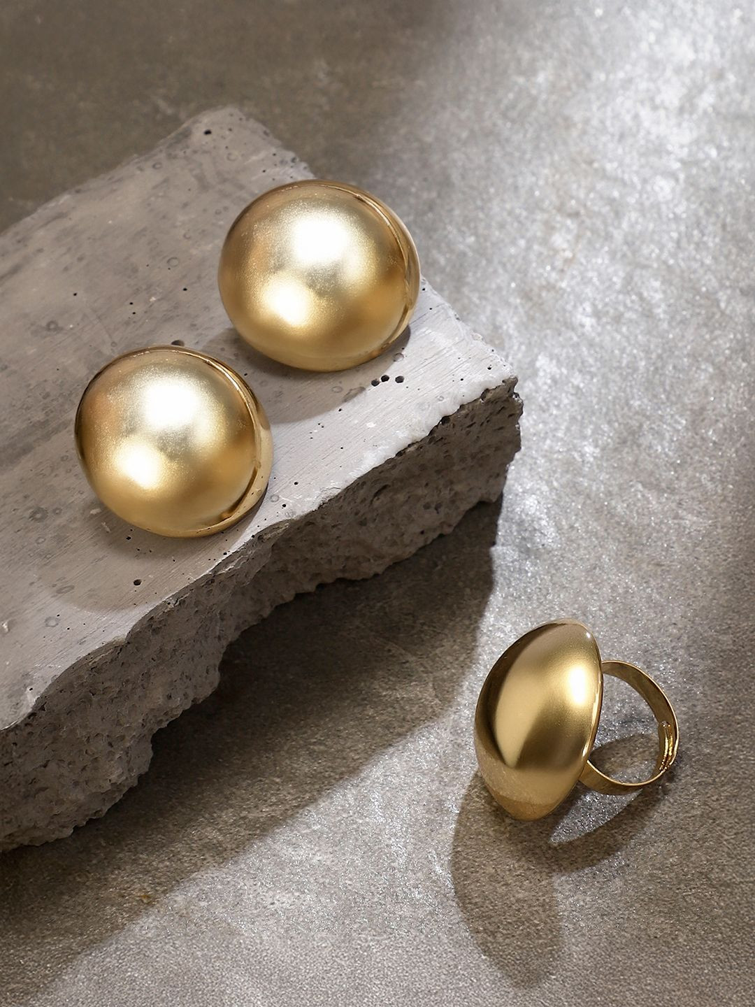 SOHI Gold-Plated Bubble Jewellery Set