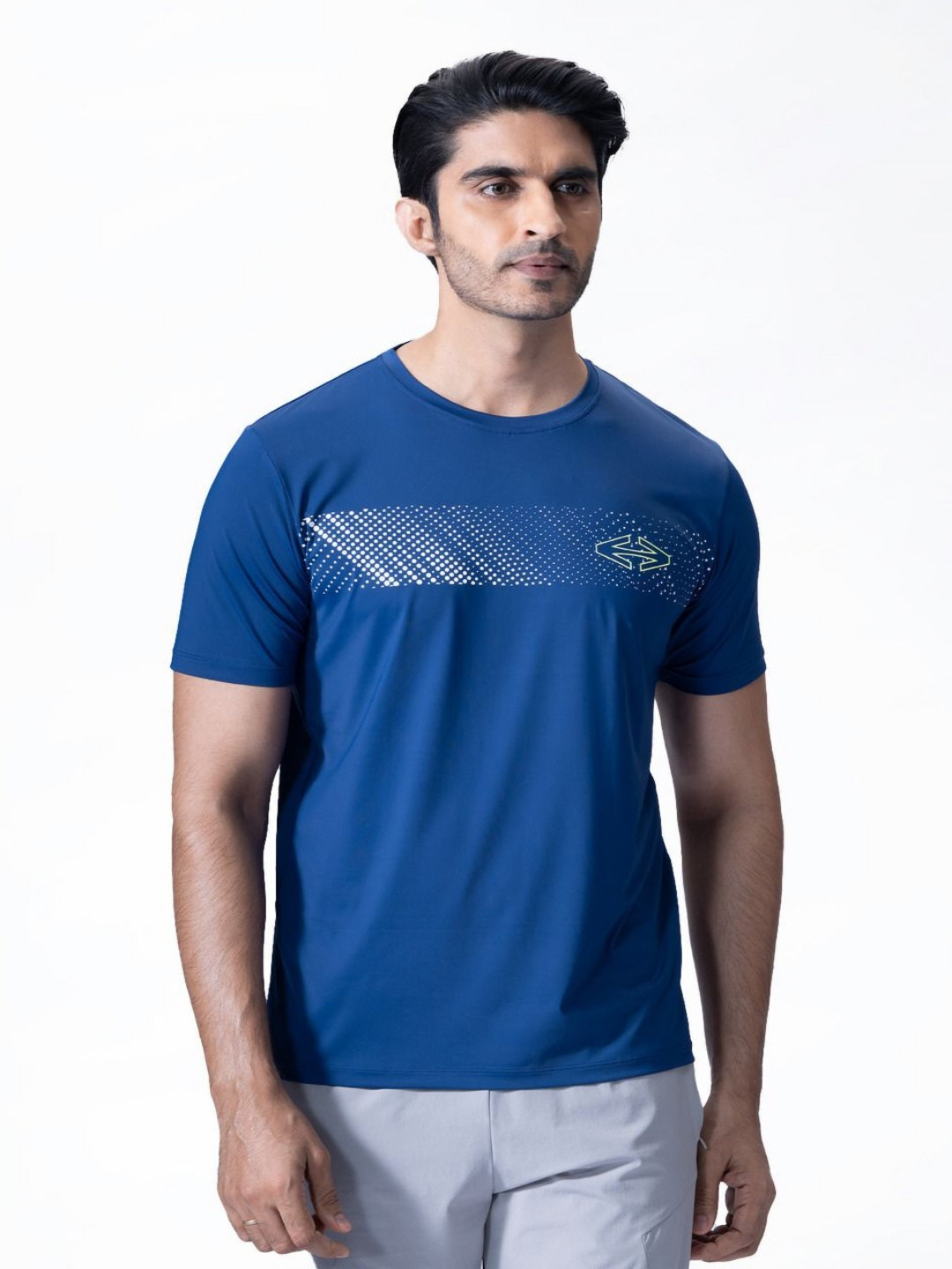 STRCH Graphic Printed Round Neck Regular Fit T-shirt