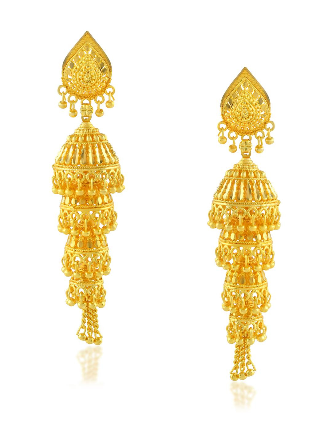 Missmister Gold-Plated Brass Earrings