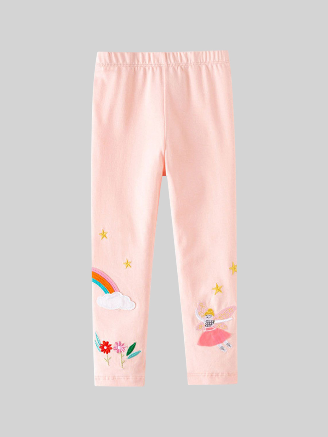 INCLUD Girls Fairy Embroidered Ankle Length Leggings