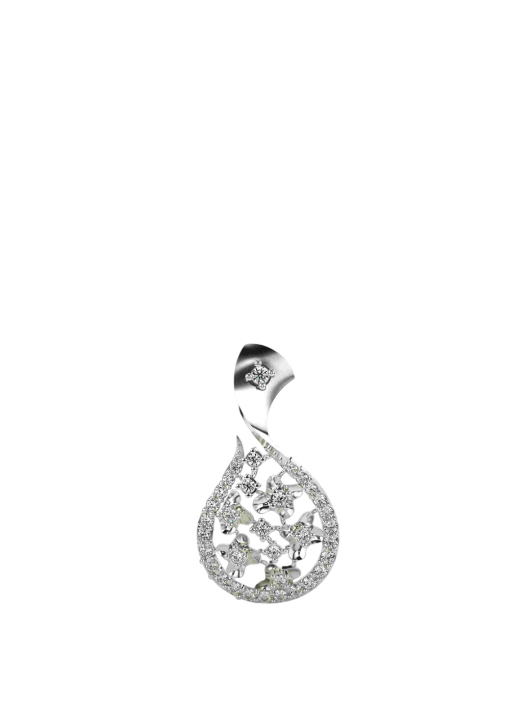 VALANOVA Women 14K Lab Grown Diamond 0.30 CTs Pendent 1.62 gm