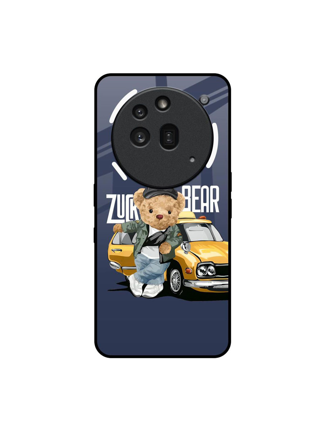 QRIOH Adventurous Bear Print Nothing Phone 3a Pro Back Case Mobile Accessories