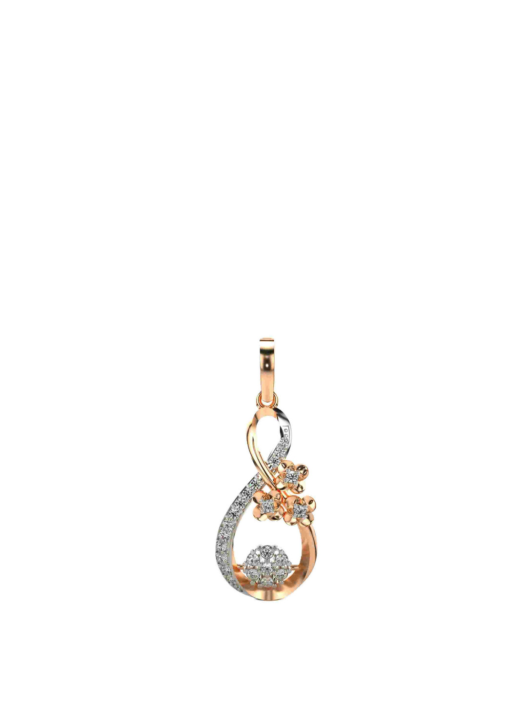 VALANOVA 14K Rose Gold 0.32 Ct Lab Grown Diamond Pendant