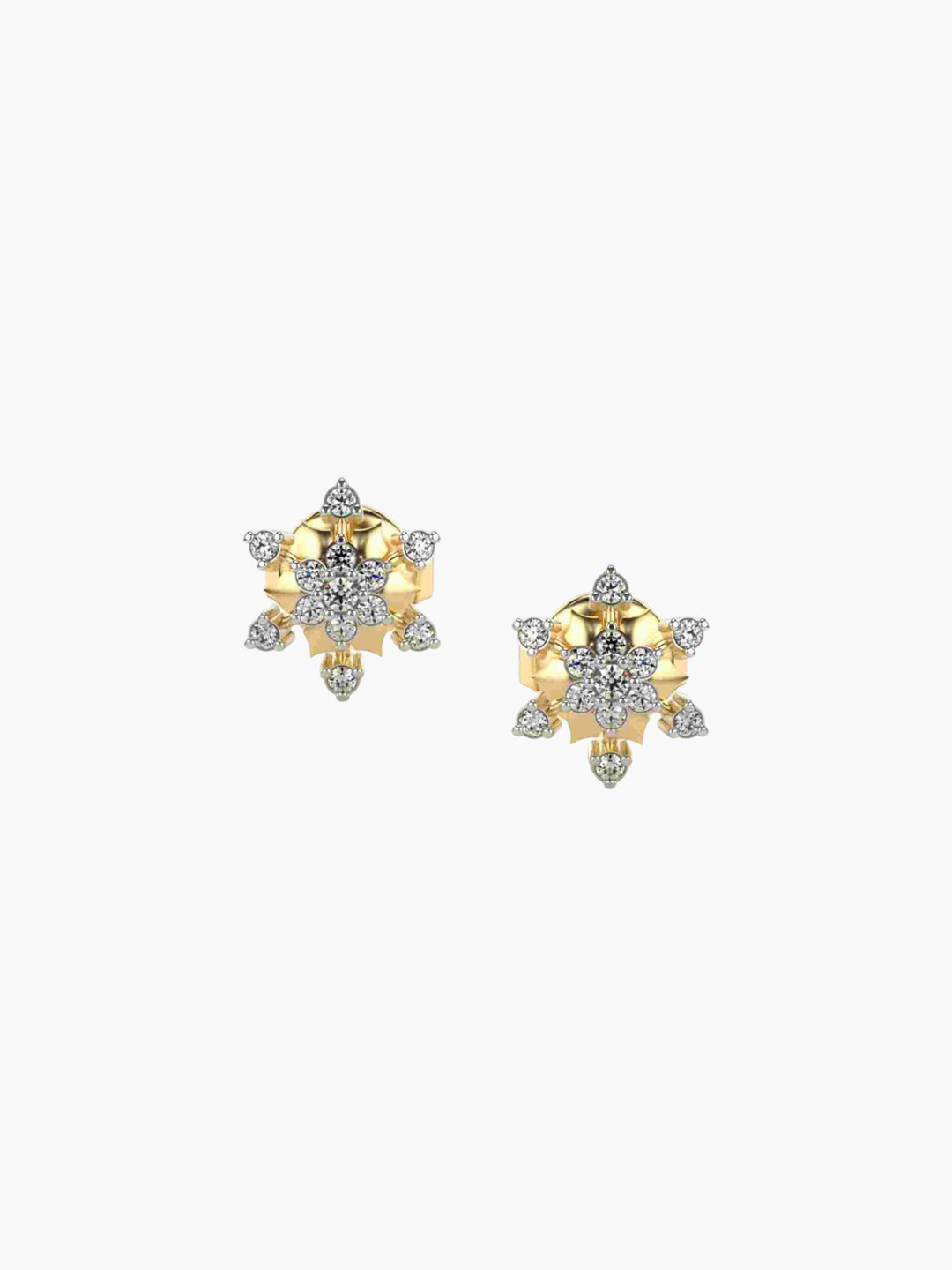VALANOVA 14K Yellow Gold 0.15 Ct Lab Grown Diamond Earring