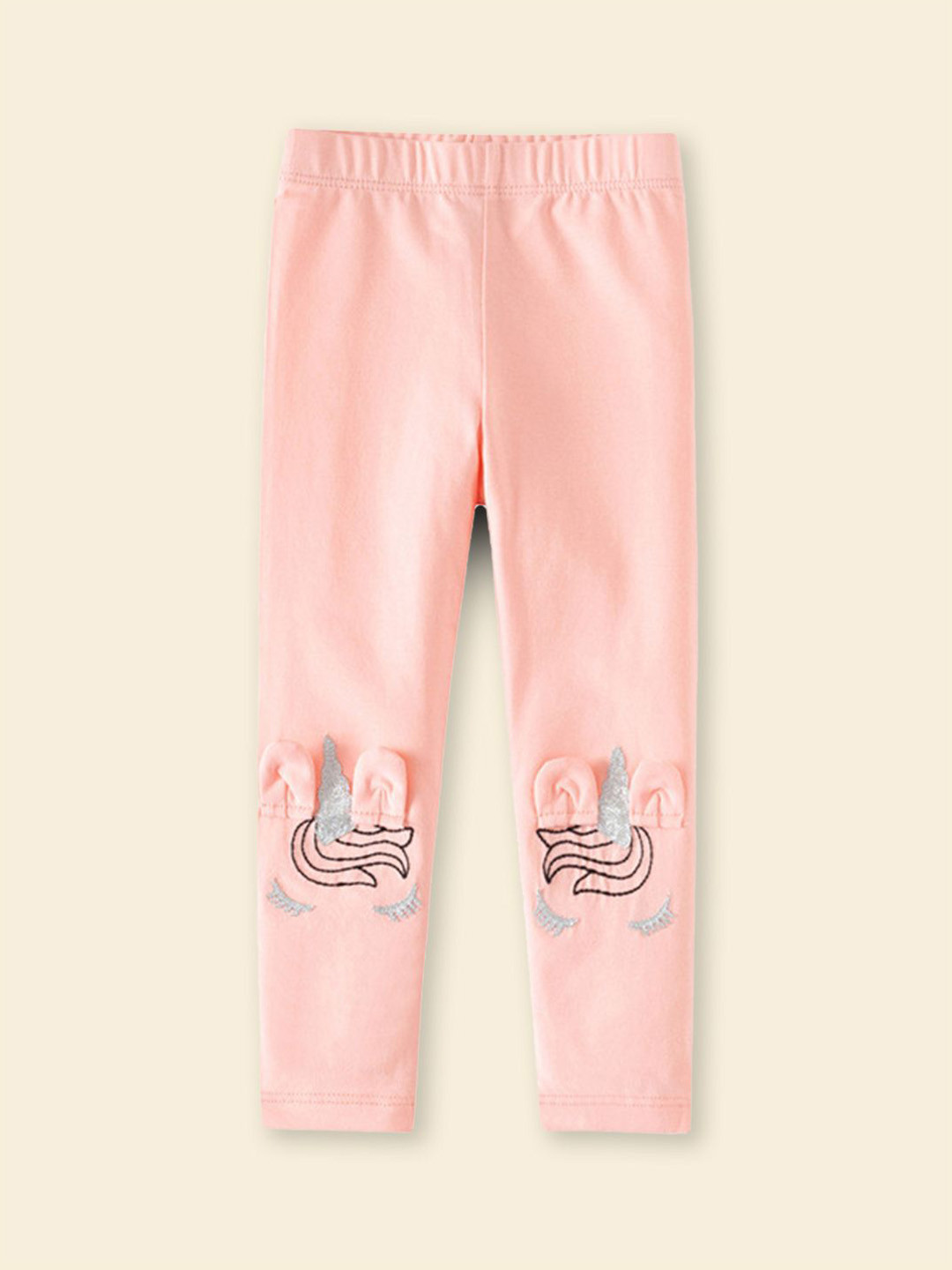 INCLUD Girls Unicorn Patch Ankle Length Leggings