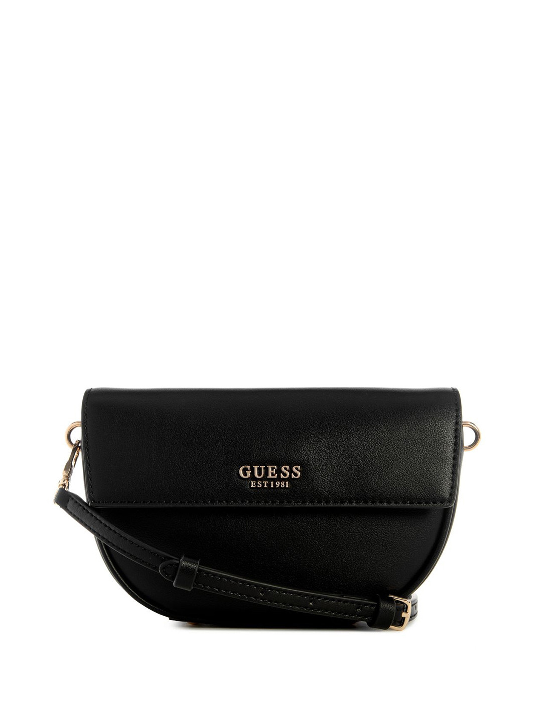 GUESS Women Cerelia Solid Half Moon Shoulder Bag