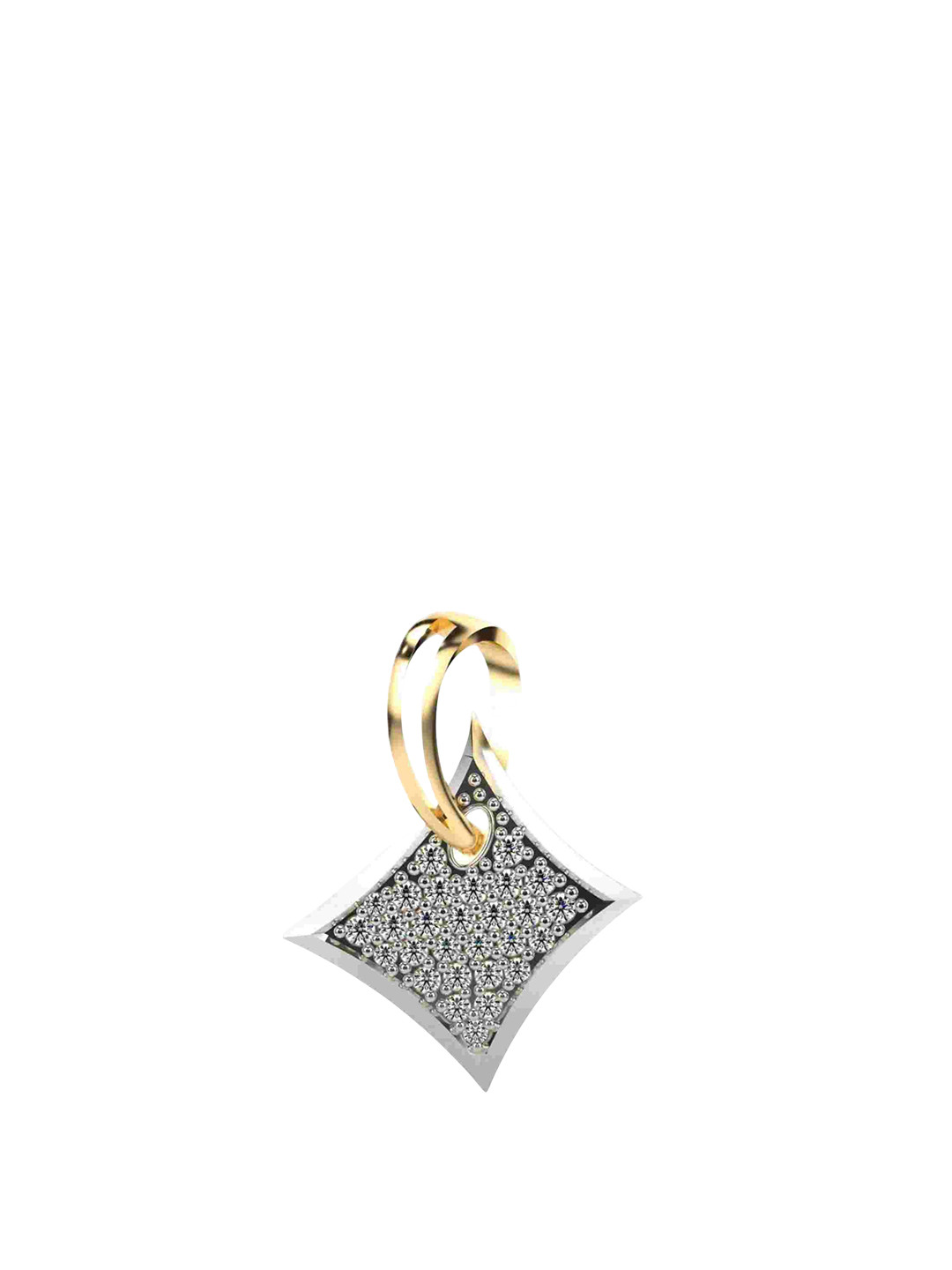 VALANOVA Women 14K Yellow Gold Diamond Pendant