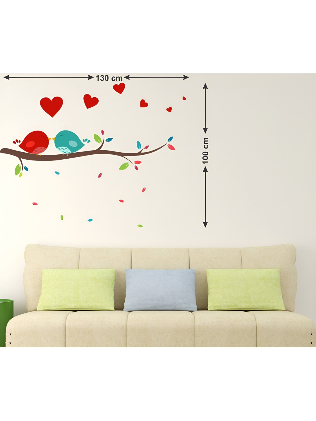 LANSTICK Brown & Red Splash-Proof Eco-Friendly Wallpaper