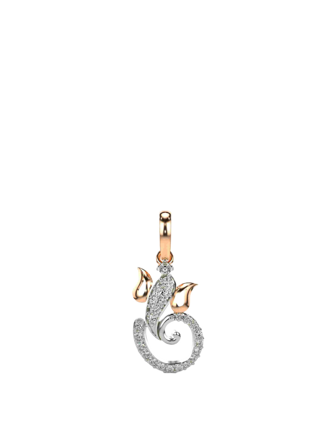 VALANOVA Women Hallmarked 18K Rose Gold & Certified Lab Grown Diamond 0.20cts Pendant