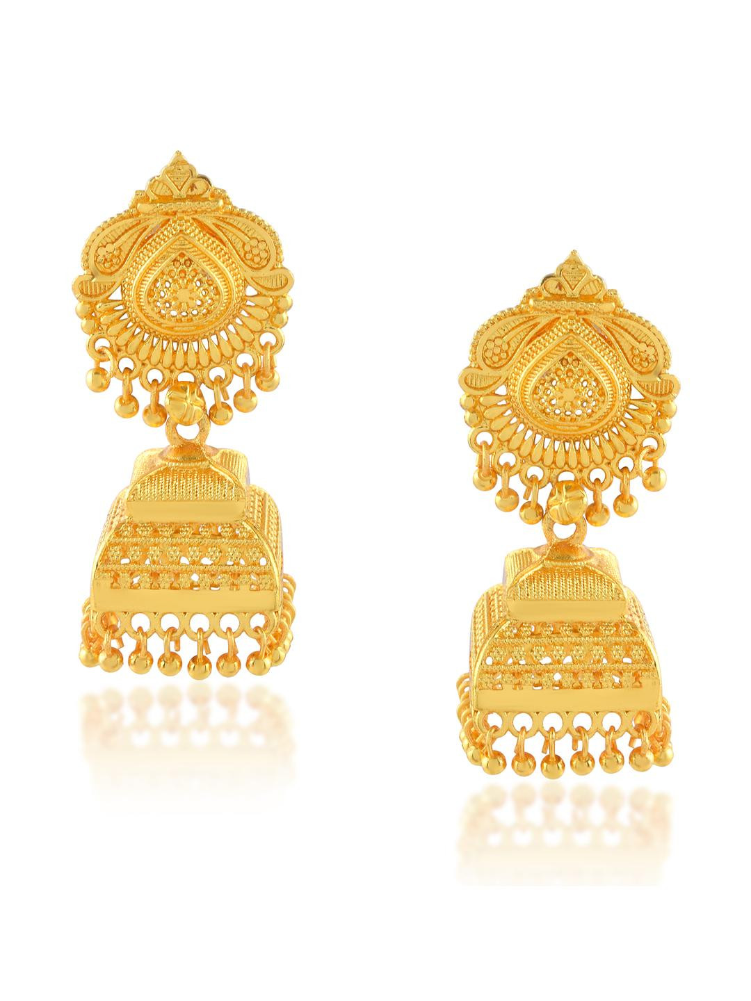 Missmister Gold-Plated Brass Earrings