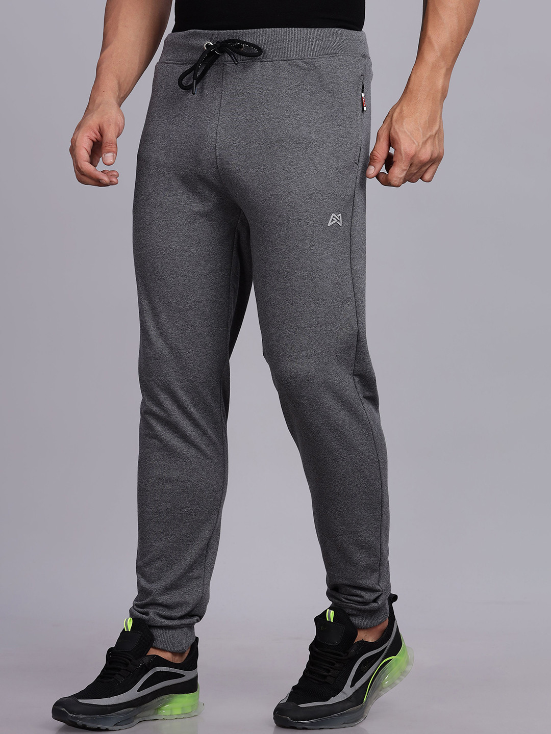 Grand Max Men Regular Fit Mid-Rise Cotton Joggers
