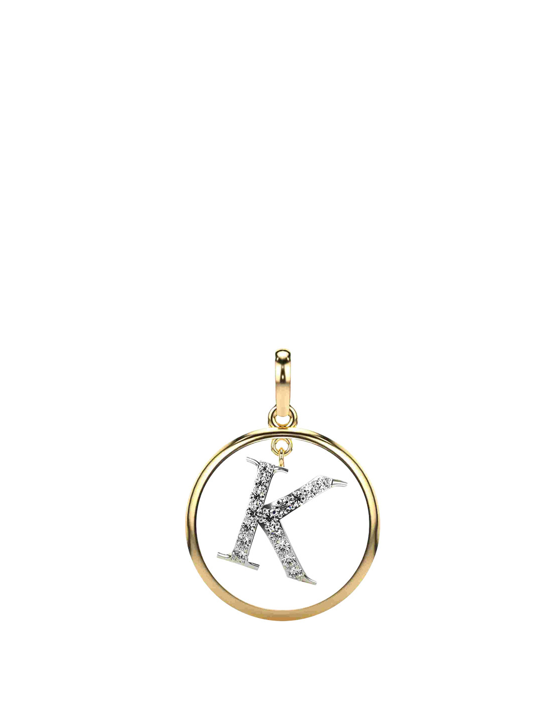VALANOVA Women Hallmarked 14K Lab Grown Yellow Gold Pendant