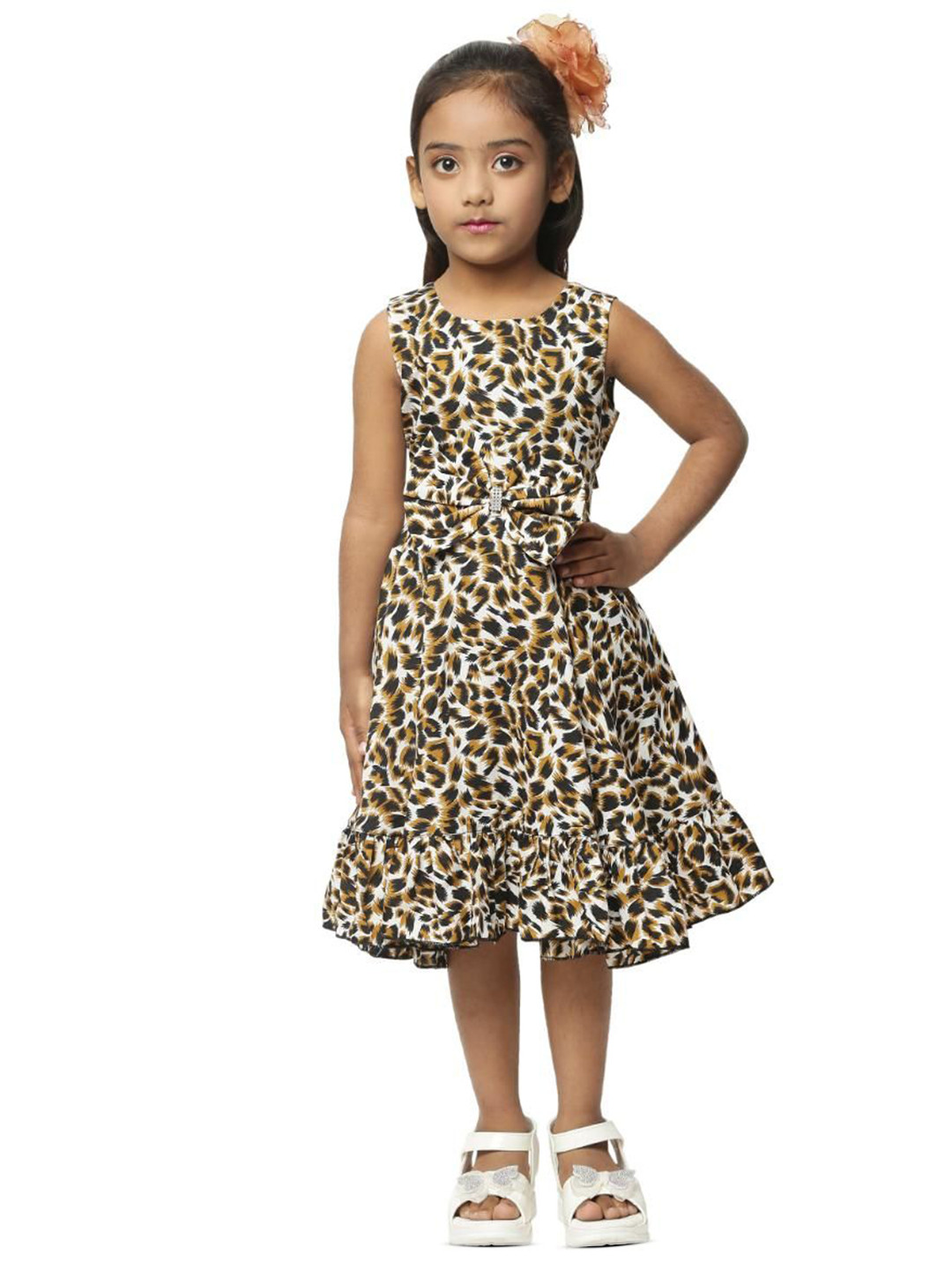 Wow Princess Baby Girls Printed Fit-Flare Dress