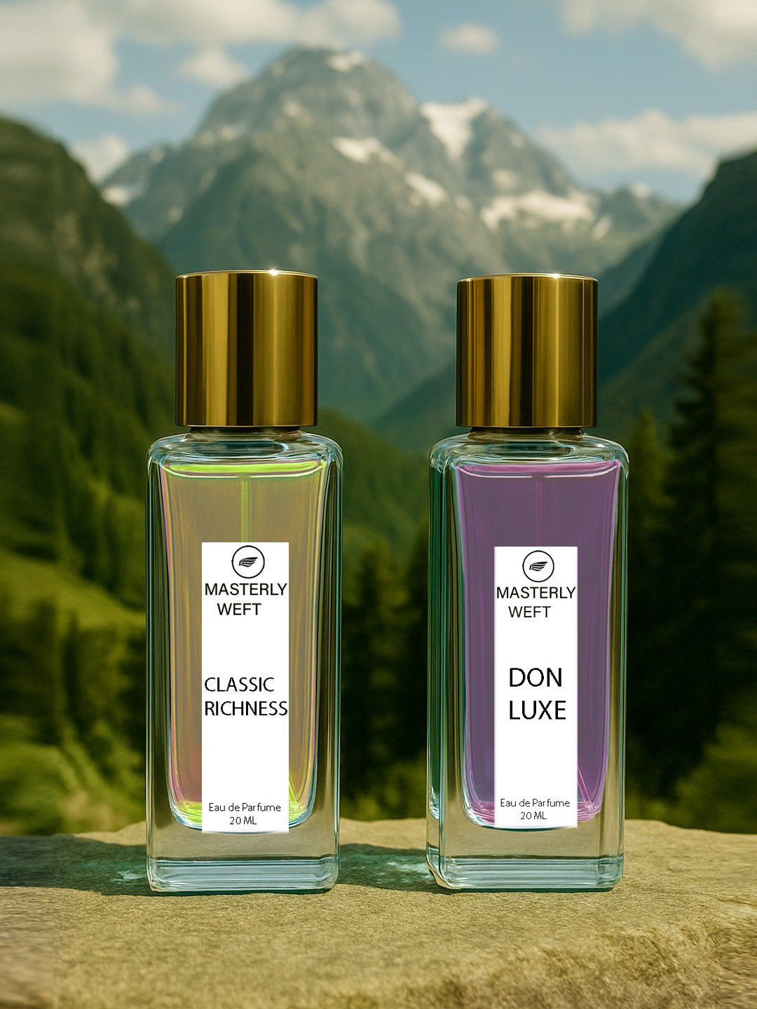 MASTERLY WEFT Set Of 2 Classic Richness & Don Luxe Long Lasting Eau De Parfum- 20 ml Each