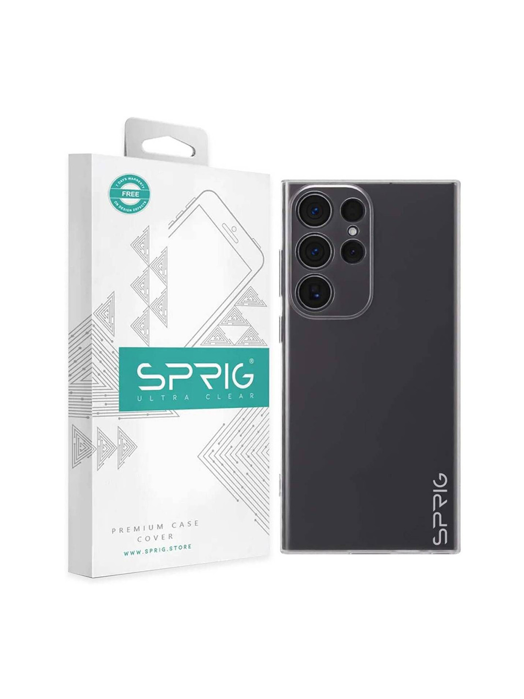 SPRIG Samsung Galaxy S23 Ultra 5G Transparent UV Grade Back Cover