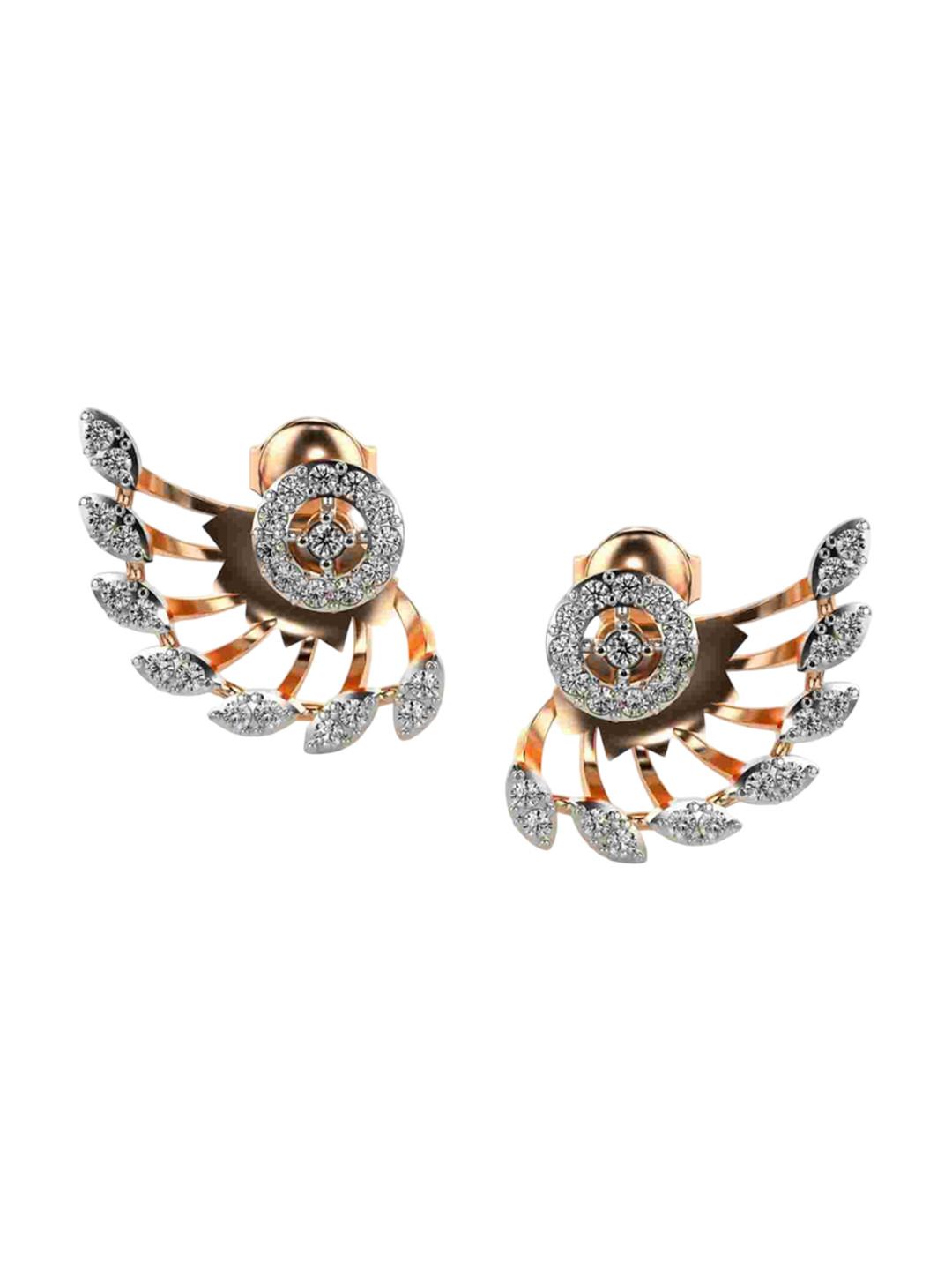 VALANOVA 14K Rose Gold 0.50 Ct Lab Grown Diamond Earrings