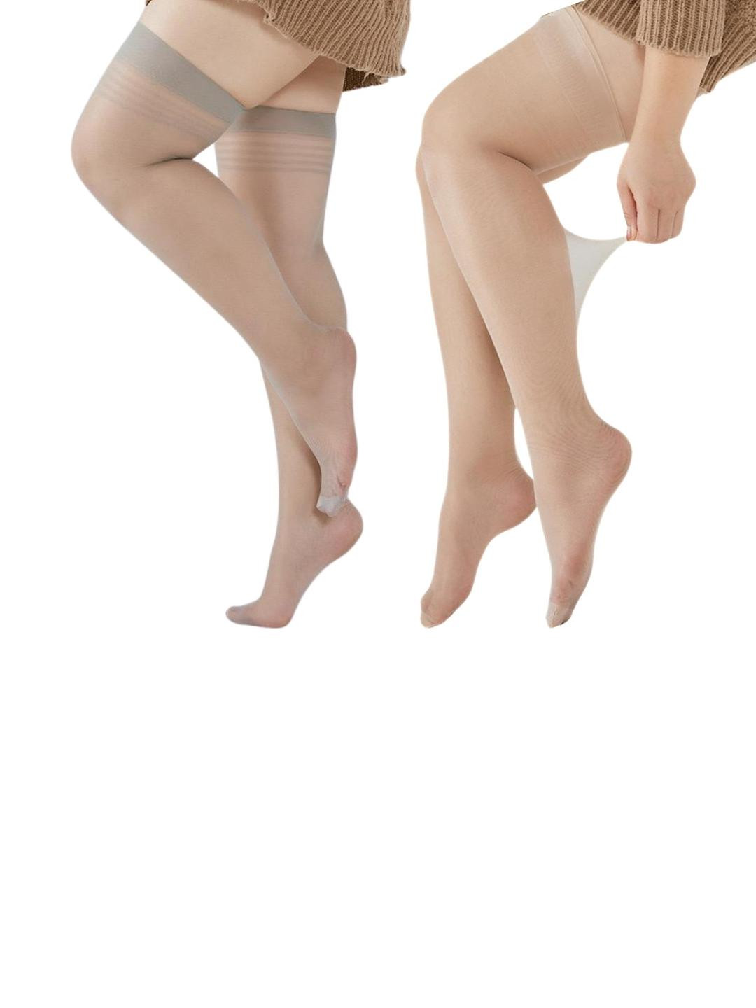 NESKA MODA Cream Sheer Stockings