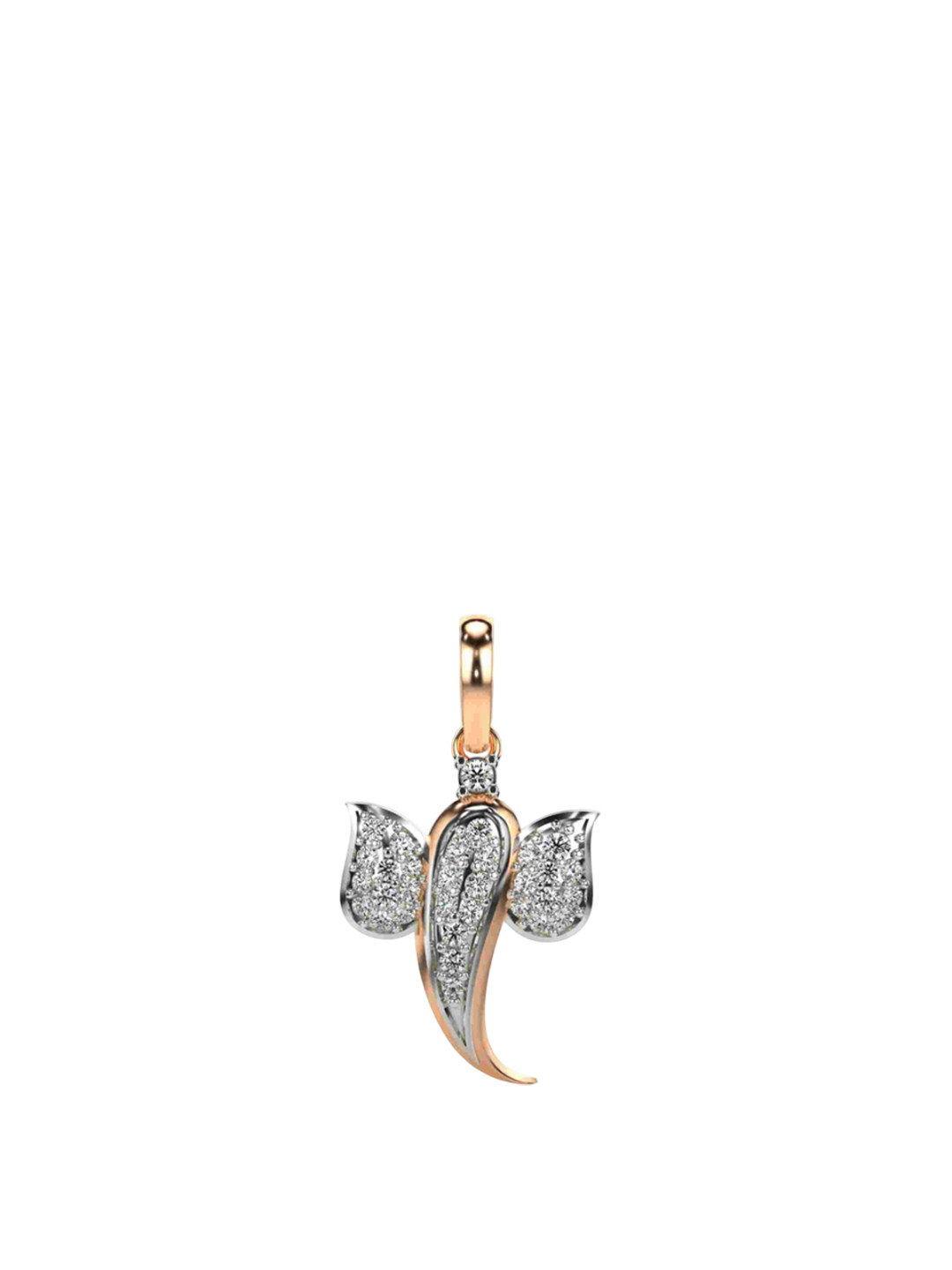 VALANOVA Women 18k Gold Lab Grown Diamond 0.26 CT Pendent 1.23 gm