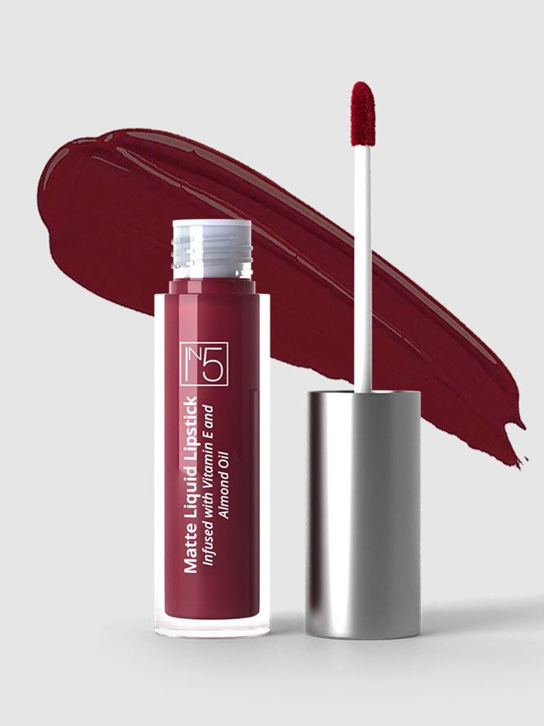 YUHME Ultra Flawless Matte Liquid Lipstick With Vitamin E - 5 ml - Tyrian 05