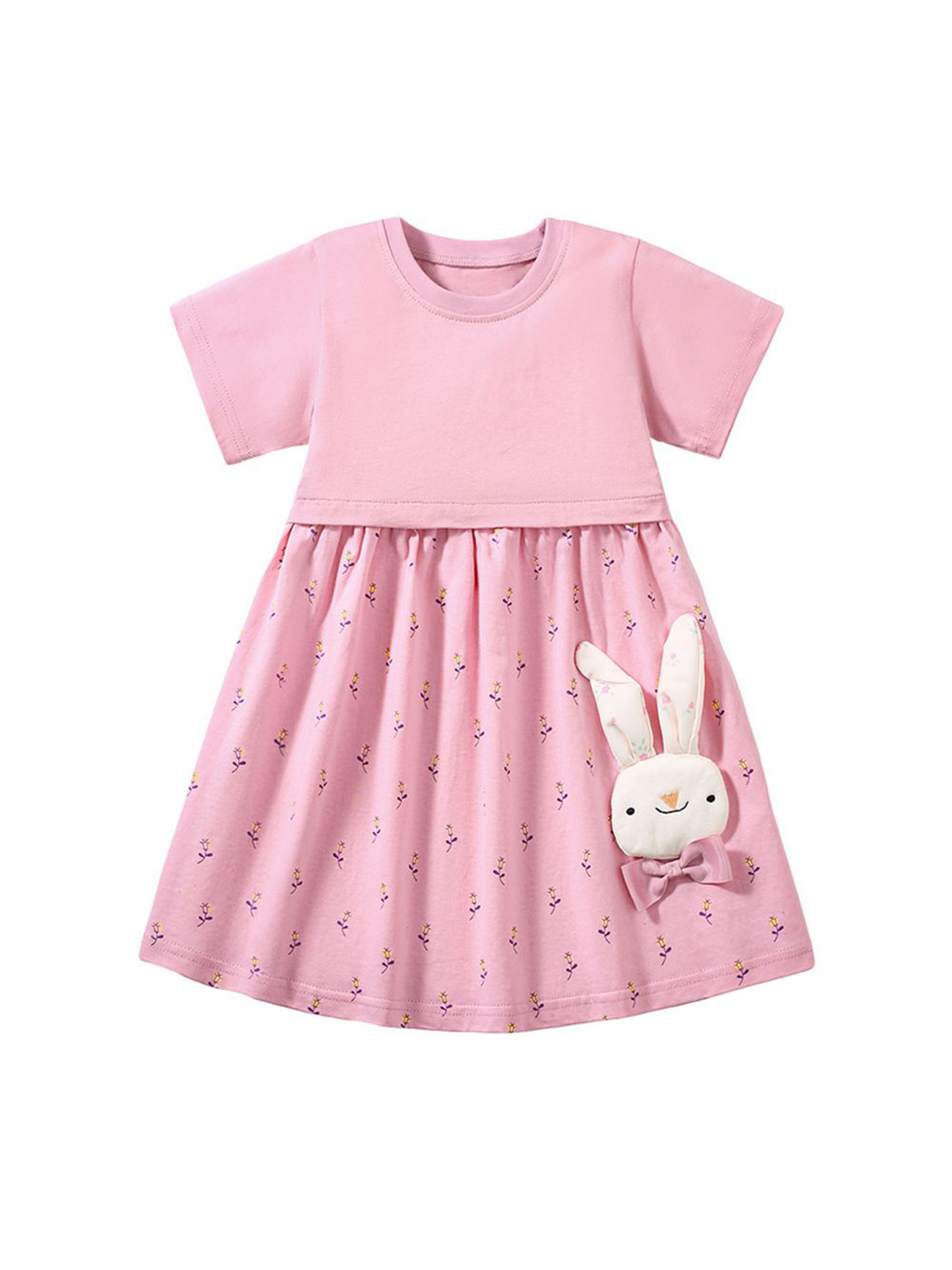 StyleCast x Revolte Girls Print Applique Fit and Flare Dress