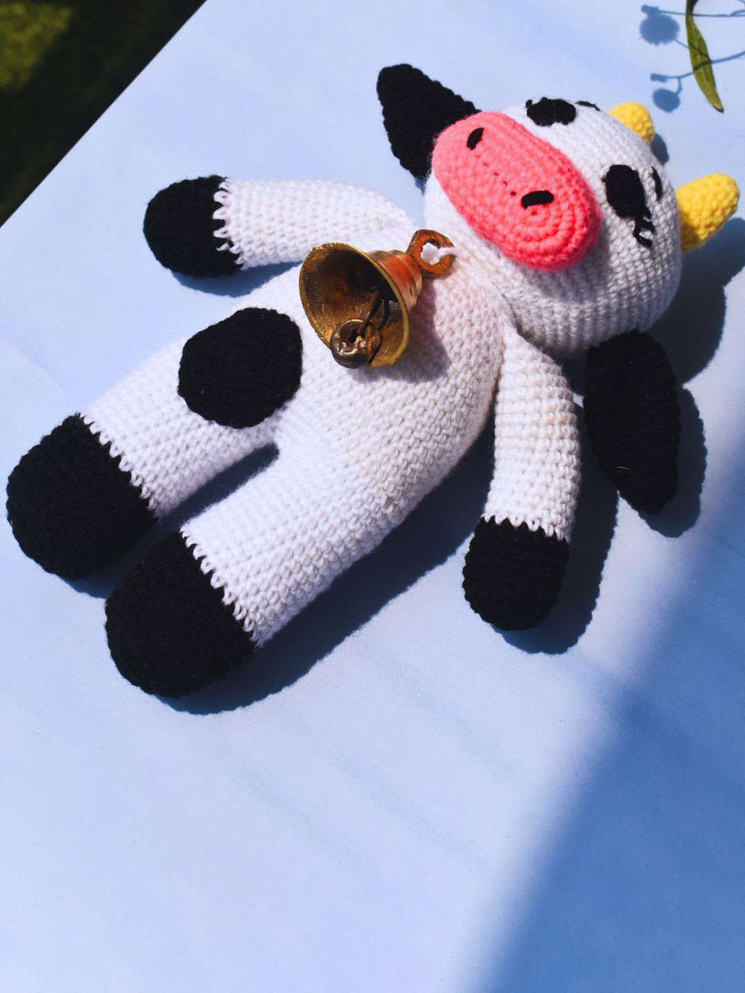 TheYUGO Kids Cow Hypoallergenic Crochet Soft Doll