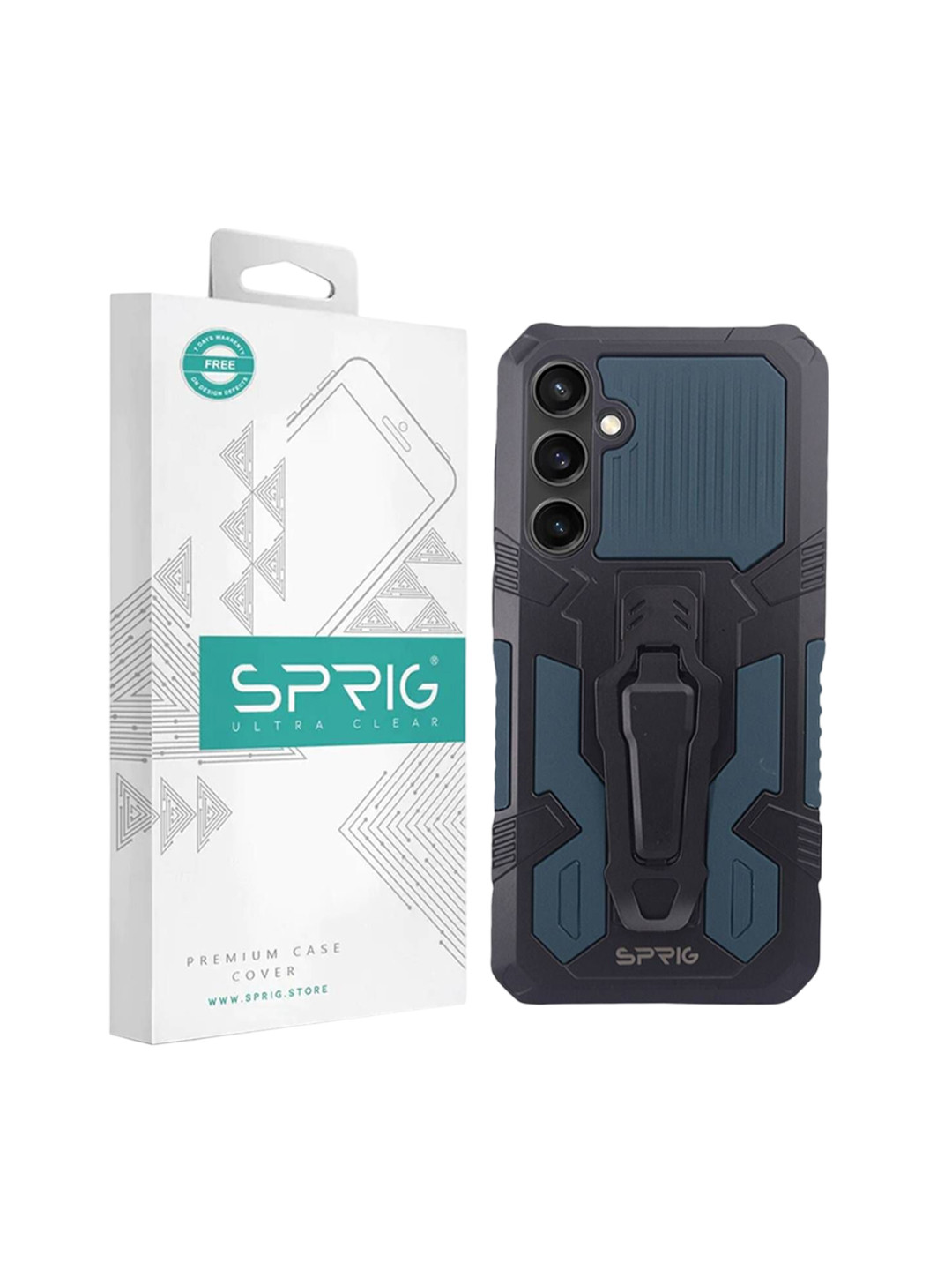 SPRIG Samsung Galaxy S23 FE Armor Case with Clip Back Cover