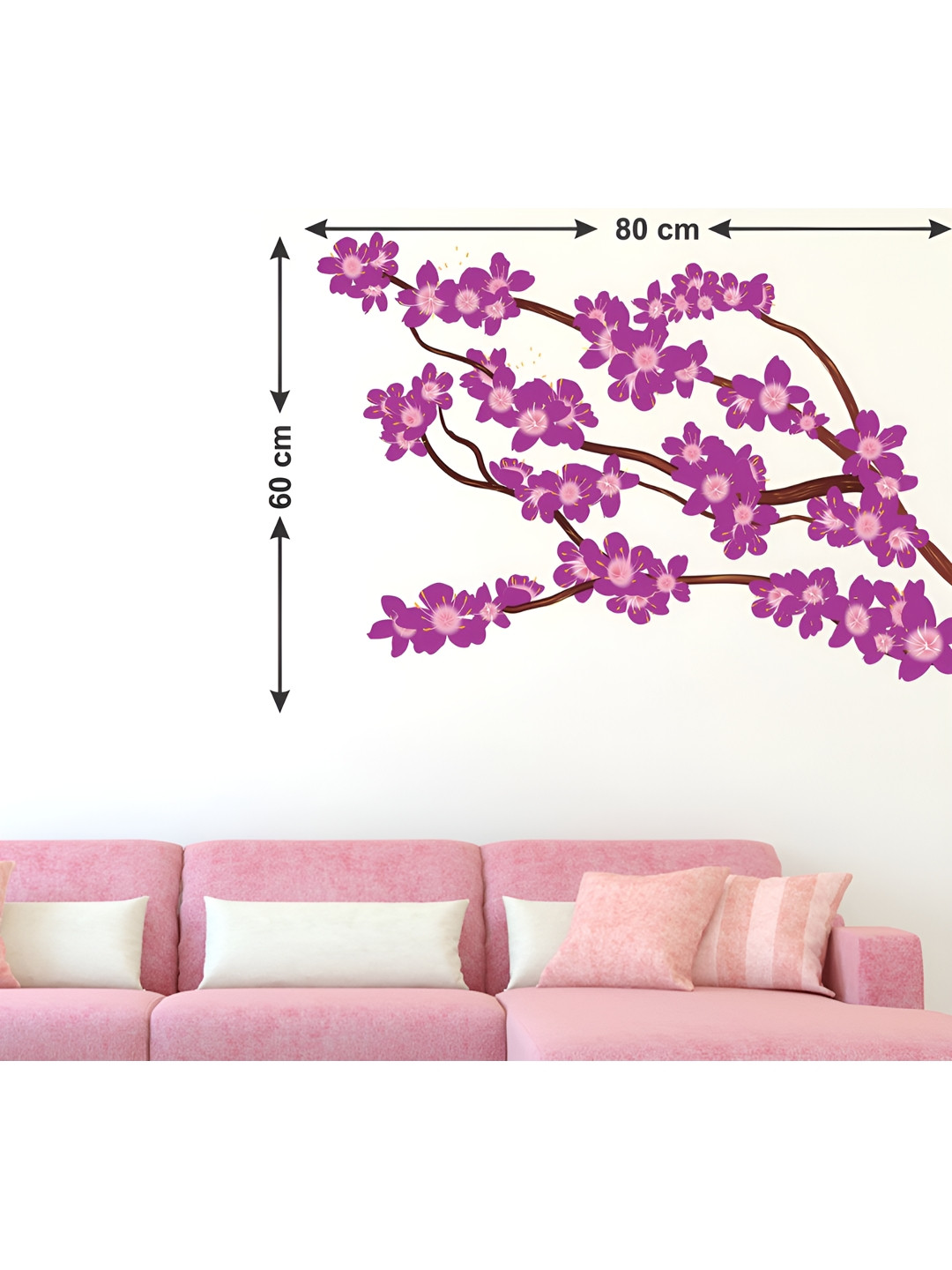 LANSTICK Purple & Brown Splash-Proof Eco-Friendly Wallpaper