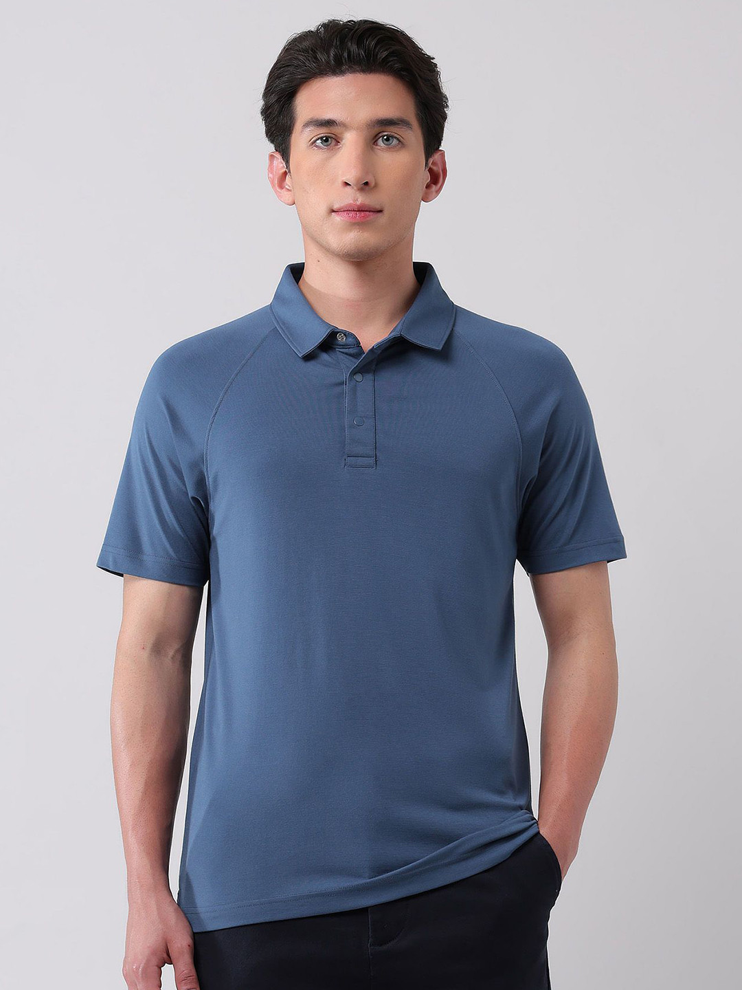 AD By Arvind Urban Pause Modern Slim Fit Polo Shirt